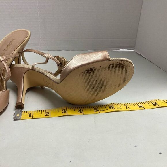 MICHAEL SHANNON Johanna Style Gold 4” Heels Size 7M - Picture 5 of 11
